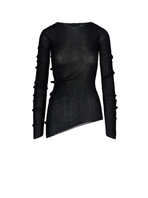 Maison Margiela Asymmetric Round Neckline Jumper