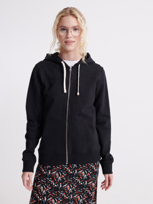 Organic Cotton Standard Label Loopback Zip Hoodie