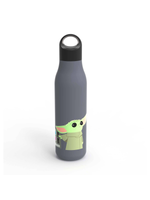 Star Wars 22oz Stainless Steel Mandalorian Baby Yoda Chug Bottle Blue - Zak Designs