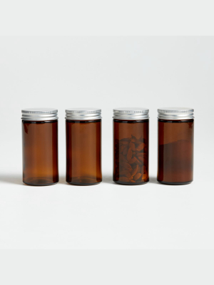 Amber Spice Preserving Jars, Set Of 4