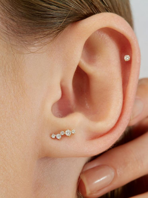 Scintilla Alpha Ray Stud Earring