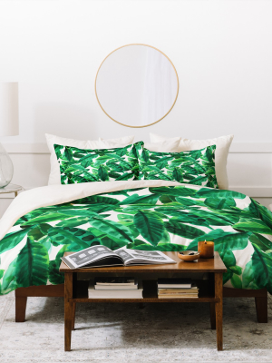 Palm Amy Sia Duvet Cover Set Green - Deny Designs