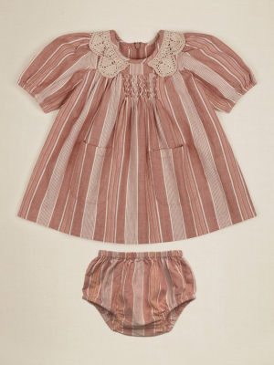 Apolina Baby Viola Dress  - Rainbow Stripe