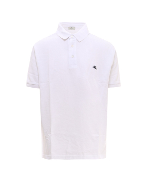 Etro Logo Embroidered Polo Shirt