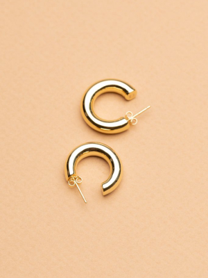 .75" Perfect Hoops (14k Gold)