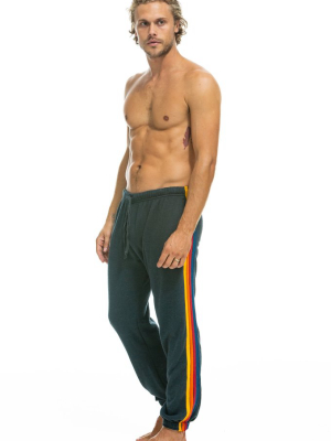 5 Stripe Sweatpants - Charcoal