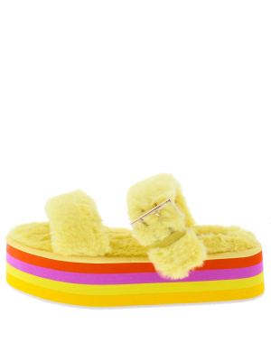 Theclub Yellow Women's Sandal