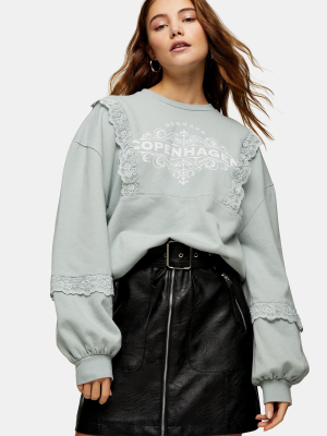 Sage Copenhagen Lace Sweatshirt