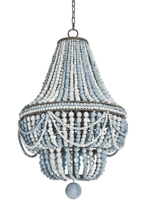 Malibu Chandelier (weathered Blue)