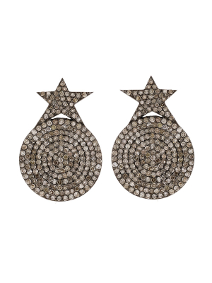 Star Disc Earrings