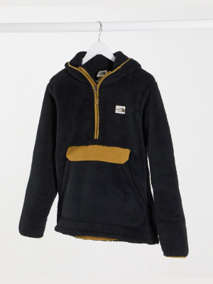 The North Face Gordon Lyons Novelty 1/4 Zip Fleece In Black