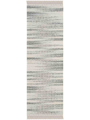 Boston Gray/ivory Runner Rug