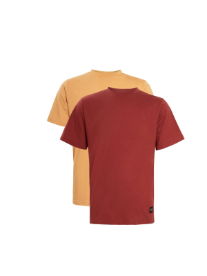 Oversized T-shirt Multipack - Rust/brown