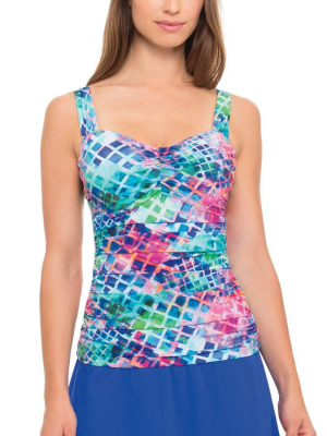 Profile By Gottex Song Bird Underwire Tankini Top E851-1d18/e851-1e18-080