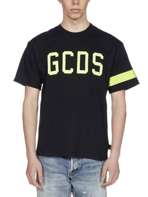 Gcds Logo Embroidered Crewneck T-shirt