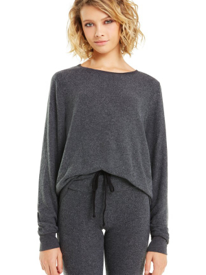 Baggy Beach Jumper | Clean Black