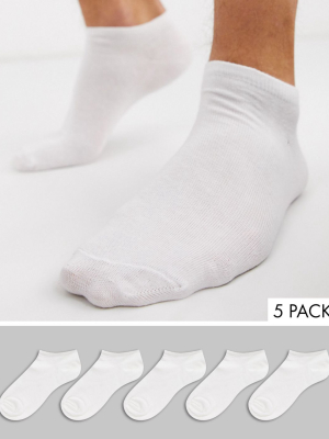 New Look Sneaker Socks In White