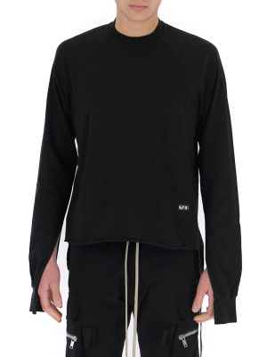 Rick Owens Drkshdw Sleeve Cut Out Sweatshirt