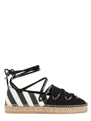 Off-white Arrows Lace-up Espadrilles