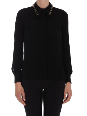 Elisabetta Franchi Embellished Collar Shirt