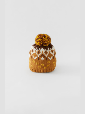 Jacquard Knit Hat