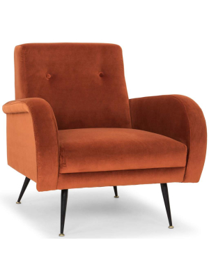 Hugo Occasional Chair, Rust