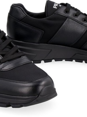 Prada Panelled Low Top Sneakers