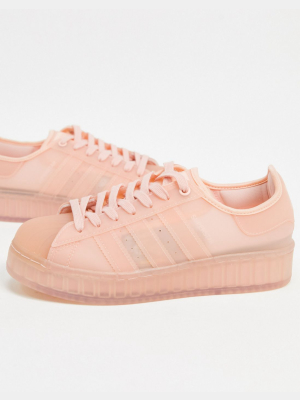 Adidas Originals Superstar Jelly Sneakers In Vapour Pink