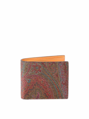 Etro Paisley Patterned Bifold Wallet