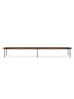 District Eight Stacking Bench Occasional Bench - Smoked