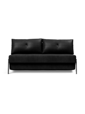 Cubed Queen Size Sofa Bed With Chrome Legs