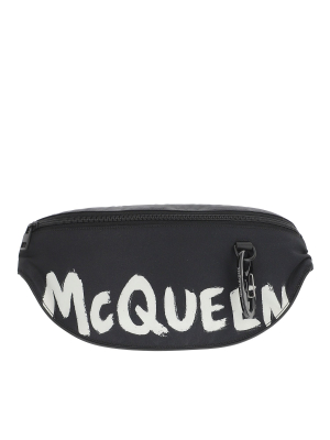 Alexander Mcqueen Graffiti Oversize Harness Belt Bag