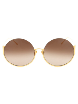 Linda Farrow Olivia Round Frame Sunglasses