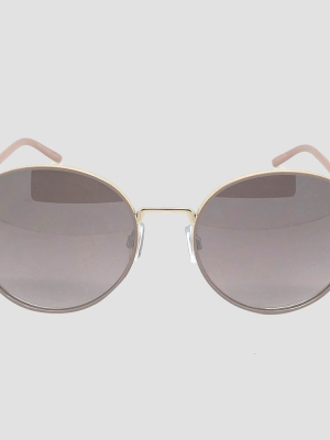 Women's Round Sunglasses - A New Day™ Soft Taupe