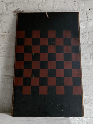 Antique Painted Checkerboard