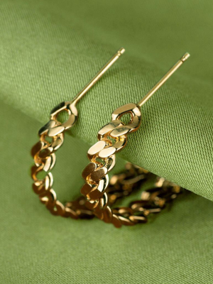 Love Me Knot Gold Hoop Earrings