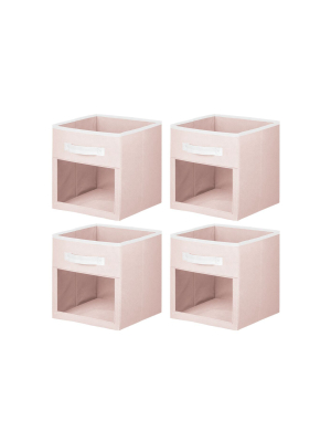 Mdesign Kids Fabric Storage Organizer Cube - 4 Pack