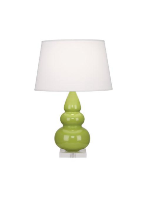 Small Triple Gourd 24"h X 5.5"w Accent Table Lamp In Various Finishes