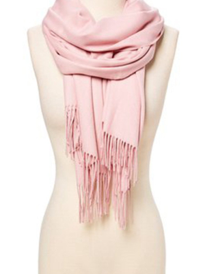 Light Pink Pashmina Scarf