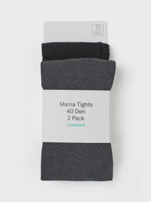 Mama 2-pack Tights 40 Denier