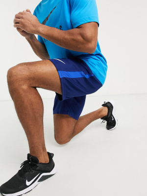 Nike Training Dry 5.0 Shorts In Blue