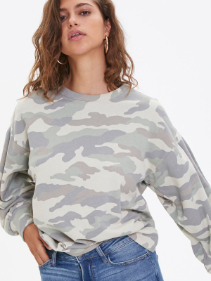 Camo French Terry Top