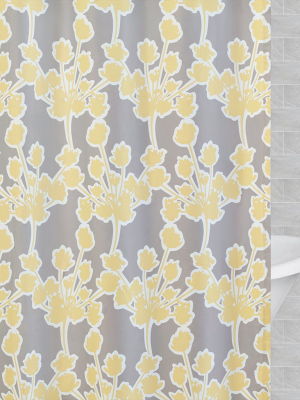 The Yellow Ashbury Shower Curtain