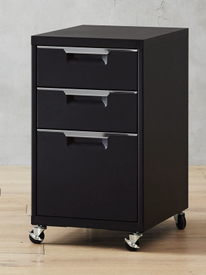Tps Black 3-drawer Filing Cabinet