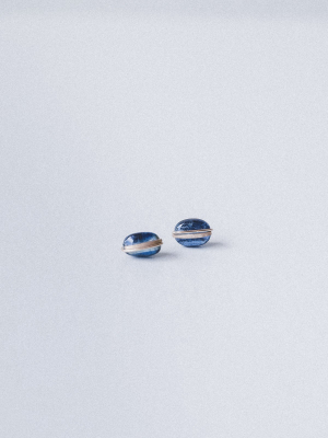 Kyanite Wrapped Stud Earrings