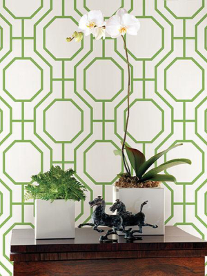 Circuit Green Modern Ironwork Wallpaper From The Symetrie Collection By Brewster Home Fashions