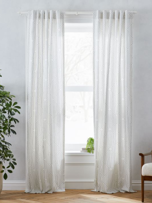 Concentric Squares Curtains (set Of 2)