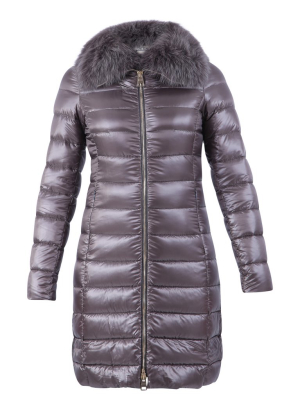 Herno Elisa Fur Trimmed Padded Coat