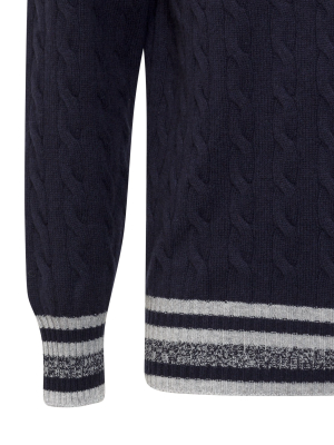 Brunello Cucinelli Striped Knit Sweater