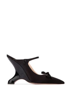 Prada Bow Trim Mules